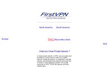 Tablet Screenshot of firstvpn.com